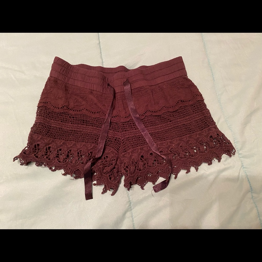 Black Lace Shorts